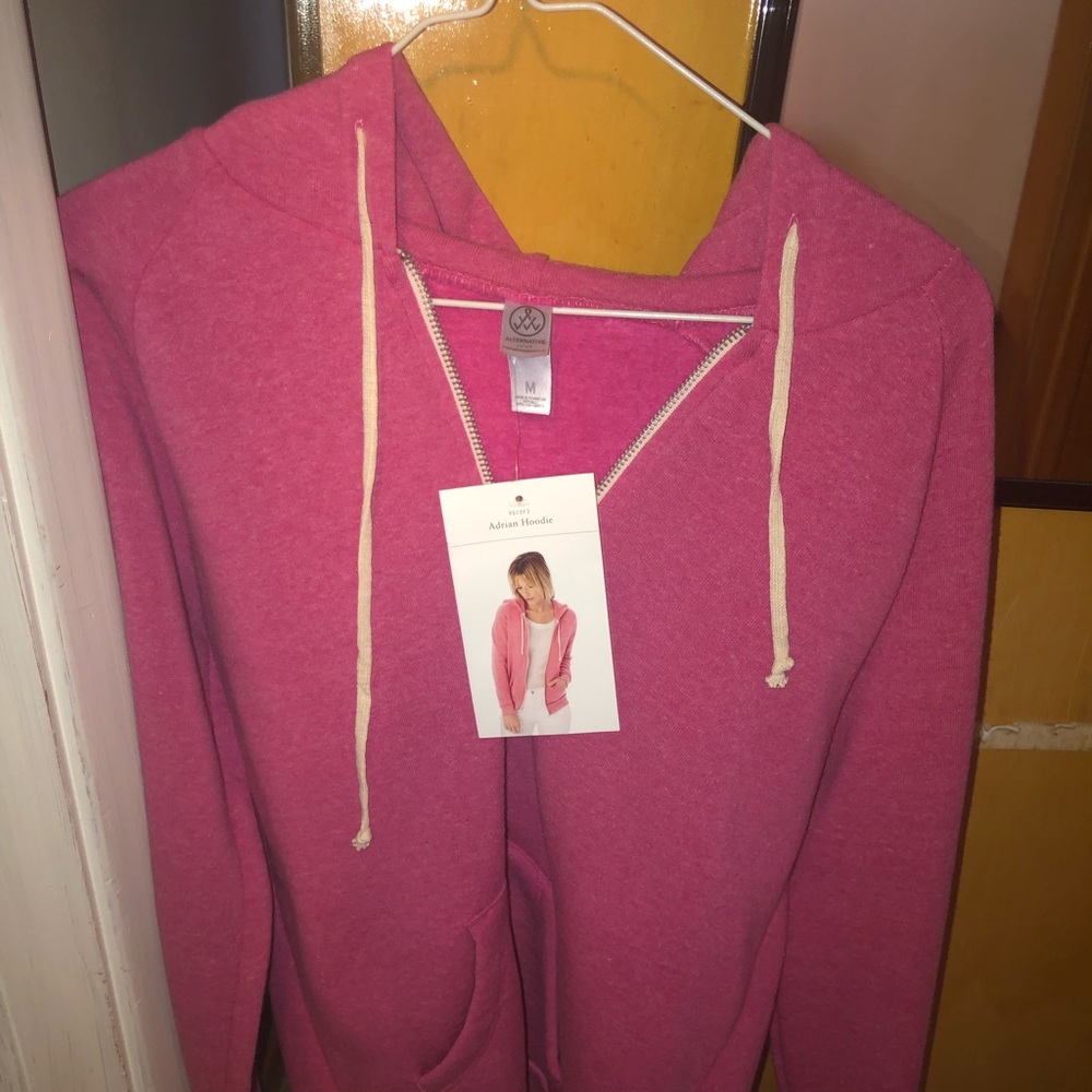 Pink zip up